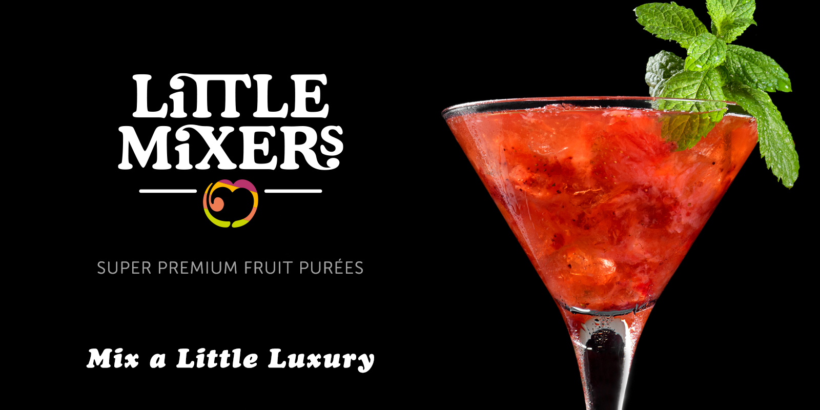 Little Mixers super premium fruit purée brand identity